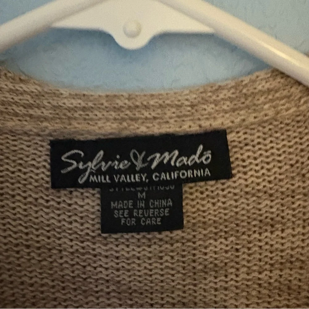 Sylvie & Mado Mill Valley Ca. Knit Ruffle Open Cardigan - Picture 4 of 12